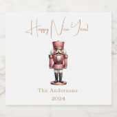 Nutcracker Rosa Schaumweinetikett (Einzelnes Label)