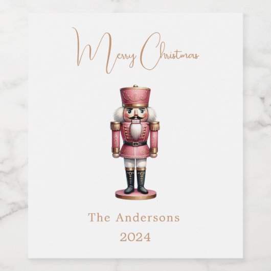 Nutcracker Rosa Weinetikett (Einzelnes Label)