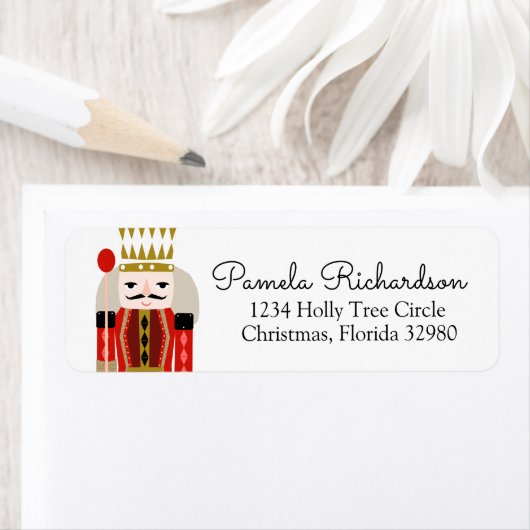 Nutcracker-Rücksendeadressen-Aufkleber (Insitu)