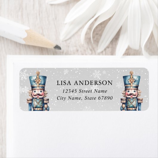 Nutcracker-Rücksendeadressen-Aufkleber (Insitu)