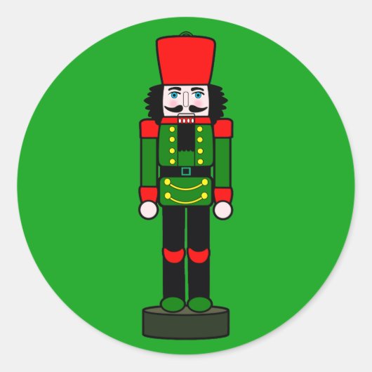 Nutcracker Runder Aufkleber (Vorderseite)