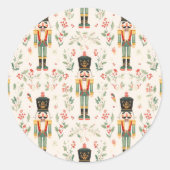Nutcracker Runder Aufkleber (Vorderseite)