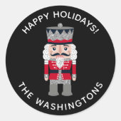 Nutcracker Runder Aufkleber (Vorderseite)