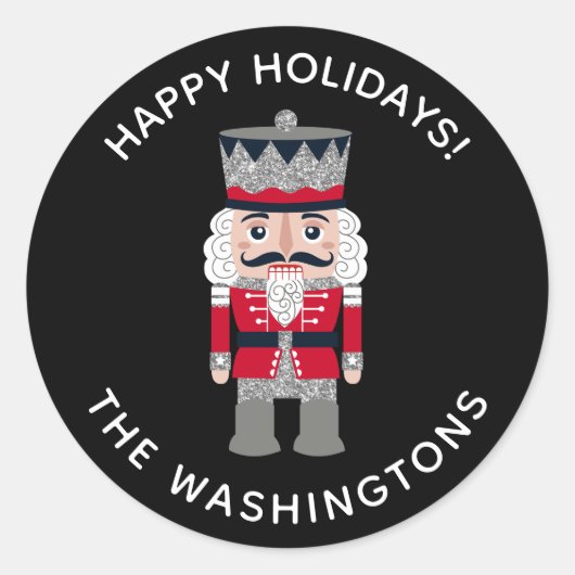 Nutcracker Runder Aufkleber (Vorderseite)