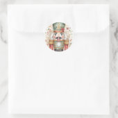 Nutcracker Runder Aufkleber (Tasche)