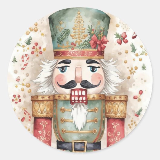 Nutcracker Runder Aufkleber (Vorderseite)