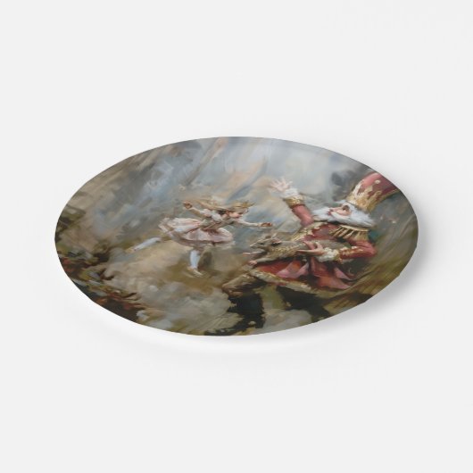 Nutcracker - Rundpapier-Teller Pappteller (Schrägansicht)