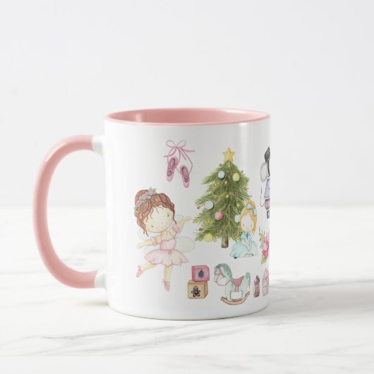 Nutcracker Scene Weihnachtsfeier Tasse (Links)