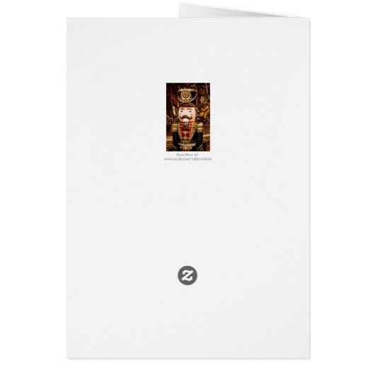 Nutcracker Schließe Weihnachtskarte (Hinten)