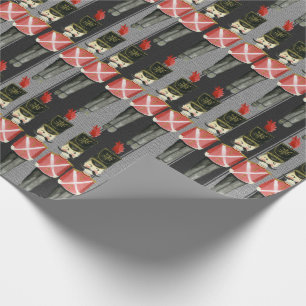 NUTCRACKER SCHWARZ- UND GRAUENGESCHENKE WRAP GESCHENKPAPIER