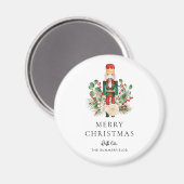 Nutcracker Script Family Foliage Christmas Holiday Magnet (Vorderseite/Rückseite)