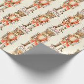 Nutcracker Script Frohe Weihnachtswrapping Papier Geschenkpapier (Ecke)