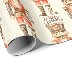Nutcracker Script Frohe Weihnachtswrapping Papier Geschenkpapier