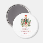 Nutcracker Script Greenery Christmas Holiday Magnet (Vorderseite/Rückseite)