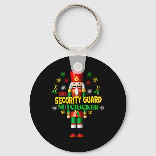Nutcracker Security Guard Weihnachtsfeiertag Bodyg Schlüsselanhänger (Vorderseite)