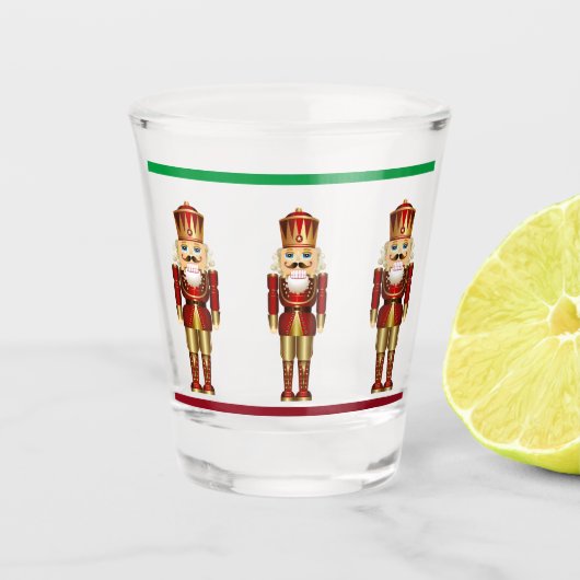 Nutcracker Shootglas Weihnachtsgeschenk Schnapsglas (Vorderseite)