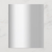 Nutcracker Silber Weihnachten Party Einladung (Rückseite)