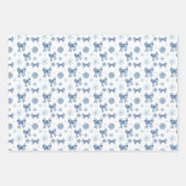 Nutcracker silberblau beugt Weihnachtsgeschenk Geschenkpapier Set (Vorderseite 3)