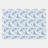 Nutcracker silberblau beugt Weihnachtsgeschenk Geschenkpapier Set (Vorderseite 2)