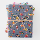 Nutcracker Sleigh und Snowman Set 3 Weihnachten Geschenkpapier Set (Beispiel)