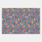 Nutcracker Sleigh und Snowman Set 3 Weihnachten Geschenkpapier Set (Vorderseite)