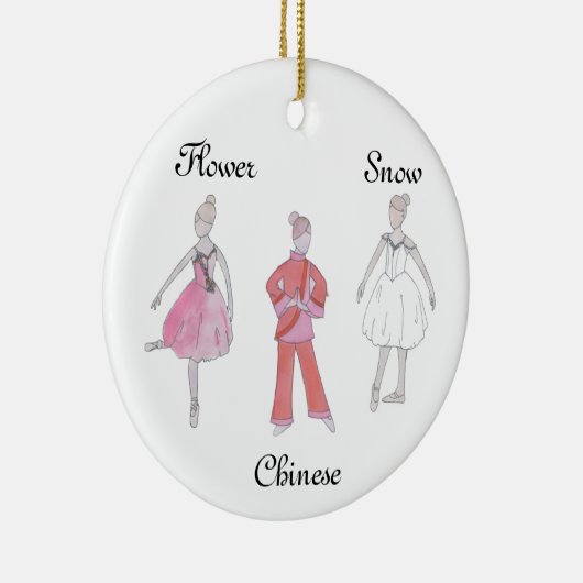 Nutcracker Snow/Chinesisch/Blume Keepake Ornament (Rechts)