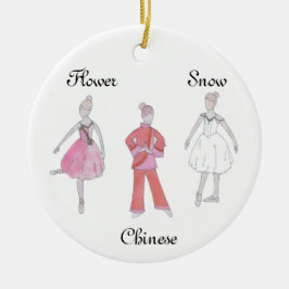 Nutcracker Snow/Chinesisch/Blume Keepake Ornament