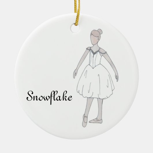 Nutcracker Snowflake Keepake Ornament (Vorne)