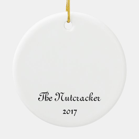 Nutcracker Snowflake Keepake Ornament (Hinten)