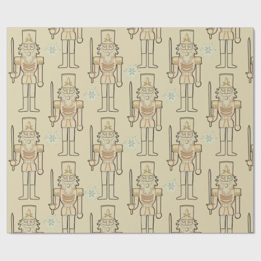 Nutcracker Snowflakes Geschenkpapier (Flach)