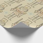 Nutcracker Snowflakes Geschenkpapier (Ecke)