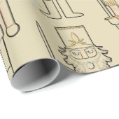 Nutcracker Snowflakes Geschenkpapier (Rolleneckpunkt)