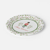 Nutcracker Soldat & Holly Weihnachtsfest Party Pappteller (Schrägansicht)