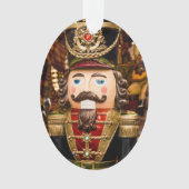 Nutcracker Soldier Add Year Weihnachtsbaum Niedlic Ornament (Vorderseite)