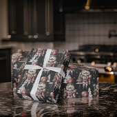 Nutcracker Soldier Captain Christmas Trees Geschenkpapier