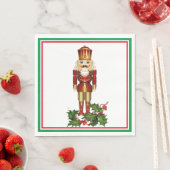 Nutcracker Soldier Christmas Holly Paper Napkin Serviette (Beispiel)
