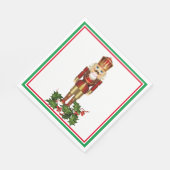 Nutcracker Soldier Christmas Holly Paper Napkin Serviette (Ecke)
