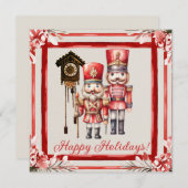 Nutcracker Soldier Clockmakers-Kuckuck Einladung (Vorne/Hinten)