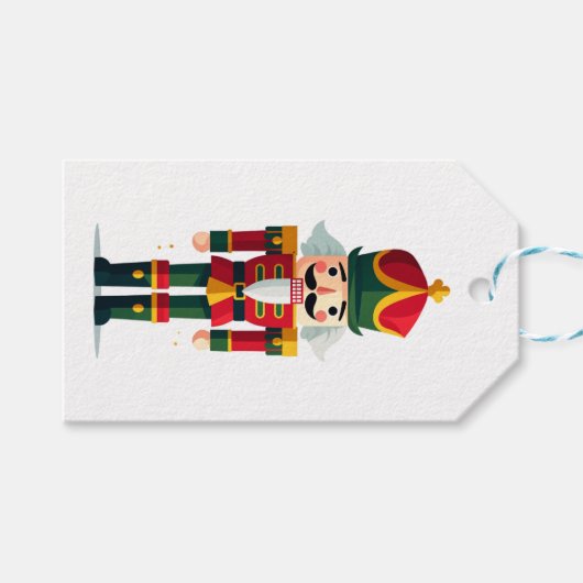Nutcracker Soldier Geschenkanhänger (Vorderseite (Horizontal))