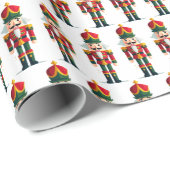 Nutcracker Soldier Geschenkpapier (Rolleneckpunkt)