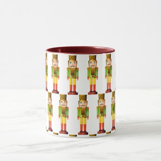 Nutcracker Soldier Green Christmas Tasse (Zentrum)