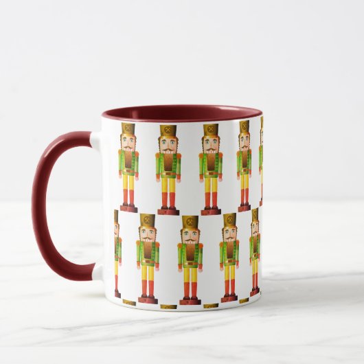 Nutcracker Soldier Green Christmas Tasse (Links)