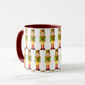 Nutcracker Soldier Green Christmas Tasse (Vorderseite Links)