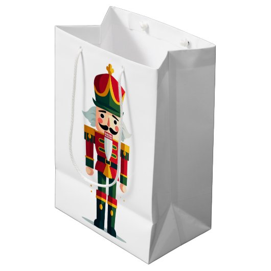 Nutcracker Soldier Mittlere Geschenktüte (Vorderseite Schrägansicht)