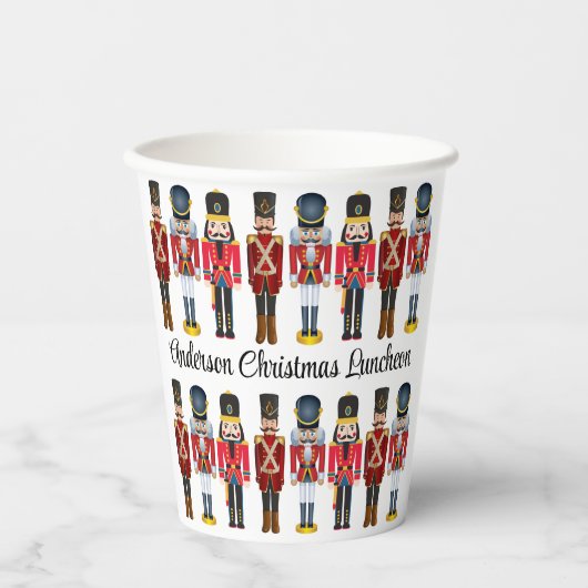 Nutcracker Soldier personalisieren Weihnachten Pappbecher (Vorderseite)