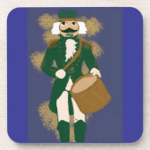 Nutcracker Soldier Plastic Coasters Navy Blue Getränkeuntersetzer (Vorderseite)