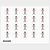 Nutcracker Soldier Playing Drums Sticker (Blatt)