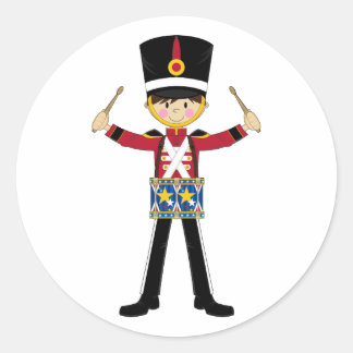 Nutcracker Soldier Playing Drums Sticker