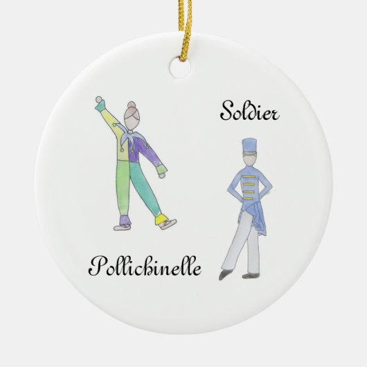 Nutcracker Soldier/Pollichinelle Keepake Ornament (Vorne)