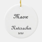 Nutcracker Soldier/Pollichinelle Keepake Ornament (Hinten)